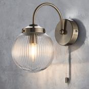 Aura Antiqua Wall Light In Antique Brass