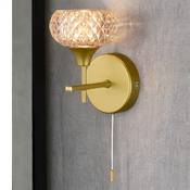 Ip44 Alpine 1L Brushed Gold Wall Lightt