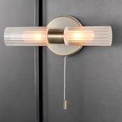 Oilivia Ribbed Wall Light 2L (Antique Brass)