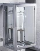 Polished Chrome Ardfield Clear Glass Panelled Wall Light image