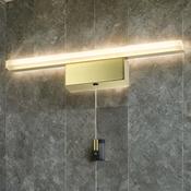 Ip44 Satin Brass Wall Light image