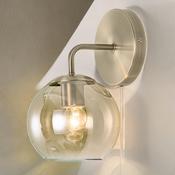 Amber Glass Globe Wall Light image