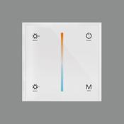 TEMPERATURE TOUCH GLASS PANEL CONTROLLER , MODEL T2-1 , 2.4GHz, 12-24VDC