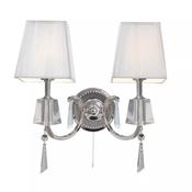 Roll 2Lt Wall Light, Gold Metal image