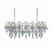 Modena LED 3Lt Bar Pendant, Chrome with Clear Crystal image