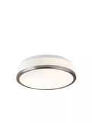 Preston 2Lt Flush, Satin Silver with Seeded Glass image