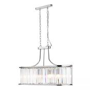Modena LED Pendant, Chrome and Clear Crystal image