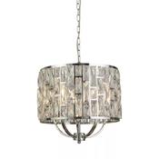 Deluge LED Flush, Gold Metal with Crystal Glass image