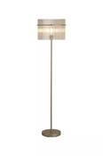 Swizzle 1Lt Floor Lamp, Gold Metal with Champagne Rods image