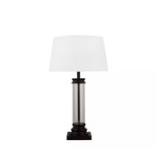 Radiant 1Lt Floor Lamp, Black Metal with Soft Fabric Shade image