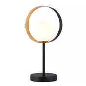 Bloom Table Lamp - Black Metal &amp; Wood Effect image