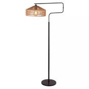 Bloom Floor Lamp - Black Metal &amp; Wood Effect image