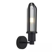 Vibrate LED Wall Light, Matt Black with Glass image