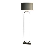Modish Table Lamp - Matt Black Metal With White Shade image