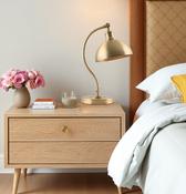 Brushed Brass Swan Table Lamp image