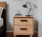 Black/Brushed Brass Swan Table Lamp image