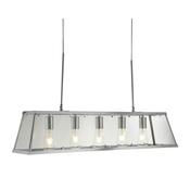 VOYAGER 5LT LANTERN BAR, CHROME, GLASS image