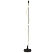 SERPENT 1LT LED FLOOR LAMP, BLACK WITH ACRYLIC image