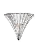GUSCIO Chrome Metal &amp; Clear Glass LED E14 1x5 Watt 230 Volt IP20 Bulb Excluded D: 25 W: 16 H: 20 cm