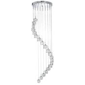 ICE CUBE (DIM) LED  - 20LT MULTI-DROP (HEIGHT 180cm), CLEAR GLASS, CHROME image