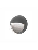 KRYPTON Dark Gray Aluminium &amp; Glass LED 6 Watt 480 Lm 3000K D: 16 W: 9.6 cm IP54 image