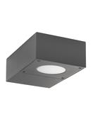 APOLLO Dark Gray Alum. Acrylic Diffuser LED 6 Watt 300Lm 3000K L: 9 W: 15 H: 4.5 cm IP54 image