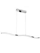 CESENA Chrome Aluminium &amp; Acrylic LED 42 Watt 230 Volt 2750Lm 3000K IP20 L: 105 W: 8.5 H: 120 cm image
