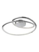 PLASENCIA Chrome Aluminium &amp; Acrylic LED 27 Watt 230 Volt 1890Lm 3000K IP20 D: 49.5 H: 11.5 cm image