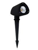INSIDE Sandy Black Alum. &amp; Glass LED 7 Watt 420Lm 3000K D: 6.5 W: 10 H: 24-28 cm IP65