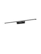 LIVIA Sandy Black Aluminum &amp; Acrylic LED 30 Watt 230 Volt 2422Lm 3000K IP44 L: 96 W: 14 H: 6 cm