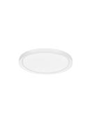 TROY Metal &amp; Acrylic Diffuser Matt White Outside Matt White Inside LED 40 Watt 230 Volt 2200Lm 3000K IP20 D: 46 H: 7.5 cm image
