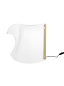 SIDERNO Gold Aluminium &amp; Acrylic LED 1x6 Watt 230 Volt 348Lm 3000K IP20 L: 22 W: 12 H: 20 cm