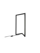 ENSIO Black Aluminium &amp; Acrylic LED 7 Watt 3 Volt 450Lm 3000K IP20 L: 40 W: 17 H: 25.5 cm