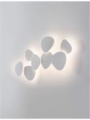 CRONUS White Gypsum &amp; Alumimium LED 12 Watt 220-240 Volt 1121Lm 3000K IP20 D: 20.5 W: 11 H: 22 cm image