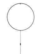 RING Sandy Black Aluminium &amp; Acrylic Black Fabric Wire LED 28 Watt 230 Volt 1445Lm 3000K IP20 D: 79 W: 2 cm