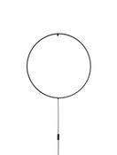 RING Sandy Black Aluminium &amp; Acrylic Black Fabric Wire LED 18 Watt 230 Volt 950Lm 3000K IP20 D: 45 W: 2 cm image