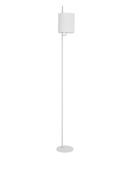 YAMA White Fabrirc Shade &amp; White Aluminium Switch On/OffLED E27 1x12 Watt 230Volt IP20 Bulb Excluded L: 20 H1: 22 H2: 176 cm image