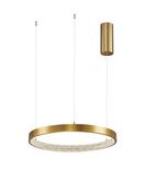 PRESTON Antique Gold Brass Aluminium &amp; Acrylic LED 25 Watt 230 Volt 1800Lm 3000K IP20 40 D: 40 H1: 4 H2: 120 cm image