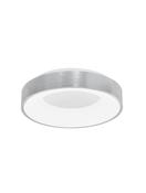 RANDO THIN Brushed Silver Aluminium &amp; Acrylic LED 30 Watt 230 Volt 1950Lm 3000K IP20 D: 38 H: 9 cm image