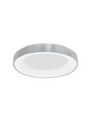RANDO THIN Brushed Silver Aluminium &amp; Acrylic LED 50 Watt 230 Volt 3250Lm 3000K IP20 D: 60 H: 9 cm image