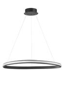 ARIES Sandy Black Aluminium &amp; Acrylic LED 32 Watt 230 Volt 1770Lm 3000K IP20 D: 74 H: 120 cm Dimmable image