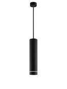 ESCA Sandy Black Aluminium &amp; Acrylic LED GU10 1x10 Watt IP20 220-240 Volt Bulb Excluded D: 6 H 1: 30 H 2: 150 cm