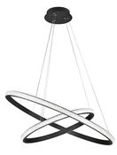 NAGER Dimmable Sandy Black Aluminium &amp; Acrylic LED 45 Watt 230 Volt 2737Lm 3000K IP20 D1: 67 D2: 47.5 H: 120 cm image