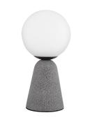 ZERO Gray Concrete &amp; Opal Glass LED G9 1x5 Watt 230 Volt IP20 Bulb Excluded D: 10 H: 20 cm