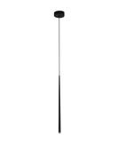 GIONO Sandy Black Aluminium &amp; Acrylic LED 1x3 Watt 230 Volt 180Lm 3000K IP20 D: 8 H1: 51 H2: 230 cm image