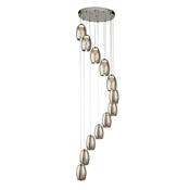 CYCLONE 12LT MULTI DROP PENDANT WITH SMOKED GLASS image