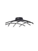 NARVI DimmableSandy Black Aluminium&amp; Acrylic LED 36 Watt 230 Volt1800Lm 3000K IP20D : 59 W: 59 H: 15 cm image