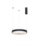 PRESTON Dimmable Sandy Black Aluminium &amp; Acrylic LED 25 Watt 230 Volt 1800Lm 3000K IP20 40 D: 40 H1: 4 H2: 120 cm image