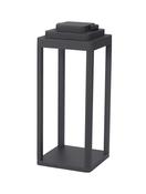 FIGI Anthracite Die-Casting Aluminium LED 2 Watt 215Lm 3000K CRI>80 200-240 Volt Beam Angle 108O IP65 Touch Lamp / Battery / USB Wire L: 14.5 W: 14.5 H: 35 cm