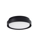 OLIVER Sandy Black Aluminium Acrylic Diffuser LED 20 Watt 1550Lm 3000K CRI>80 100-240 Volt 50Hz Beam Angle 92° IP65 D: 27 H: 7 cm image